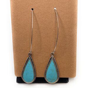 Sterling Silver Turquoise Tricia Earrings - 1120
